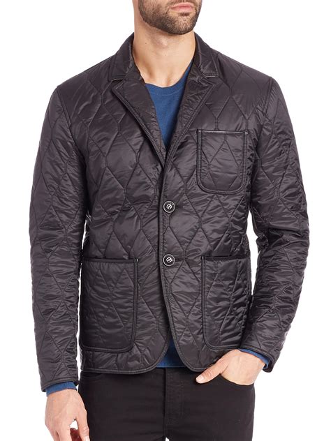 burberry quilted jacket with buttons|burberry quilted jacket men.